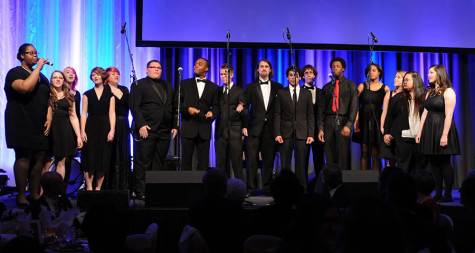 Photo courtesy of Acappella Geeks Club The Acappella Geeks Club performing at the 2015 Chancellor’s Medallion Dinner.