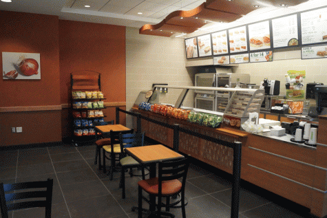 The new Subway located in the IU Southeast Library.