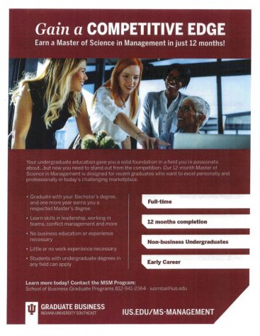 New Graduate Program, Master of Science in Management, for IU Southeast