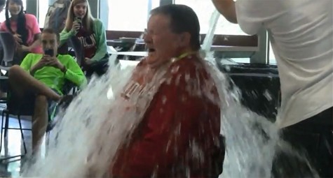 Chancellor Ray Wallace and other IUS administrators take ALS Ice Bucket Challenge