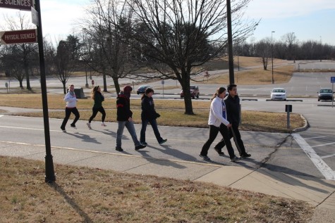 While many racers ran the two miles, others took a leisurely stroll.