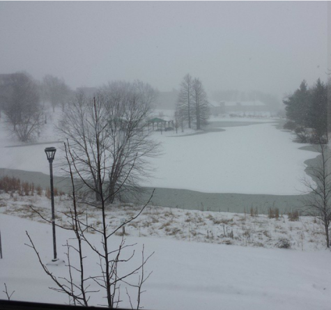 This photo from khush94 on Instagram shows some of the IU Southeast campus during the closing on Feb 16