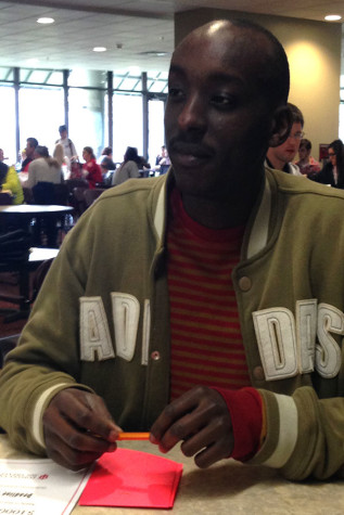 Carlos Kuria, biochemistry junior, moved to the U.S. in 2012 to live with his dad. Originally from Kenya, he said joining campus organizations helped him adapt to campus life and life in the U.S.