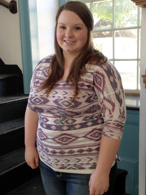 Shelby Royalty, education senior, developed an interest in teaching during the 2012-13 academic year, when she started working as a tour guide at the Corydon Capitol State Historic Site.