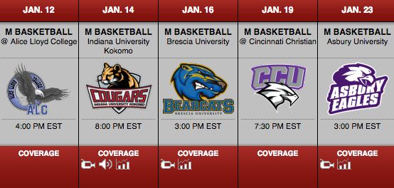 IUS Men's Basketball Schedule 