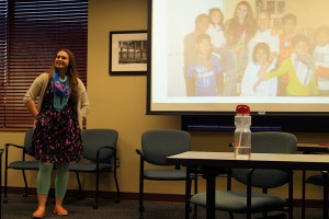 Katherine Clark, accountant at Harding, Shymanski & Company, P.S.C., shares her study-abroad experiences with IUS students. 