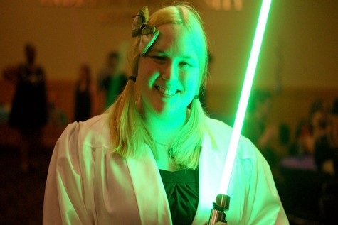 Students portray characters during Spring Ball
