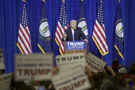 Trump makes campaign trail stop in Louisville on Super Tuesday