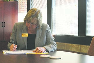 Vice Chancellor for advancement at IU Southeast, Betty Russo