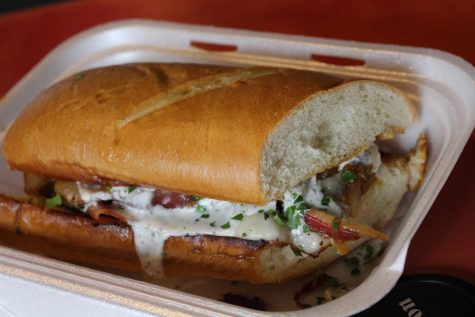 The LT, one of only five sandwiches on the menu at Lady Tron's. Sieg also serves daily soups and a weekly specials menu.