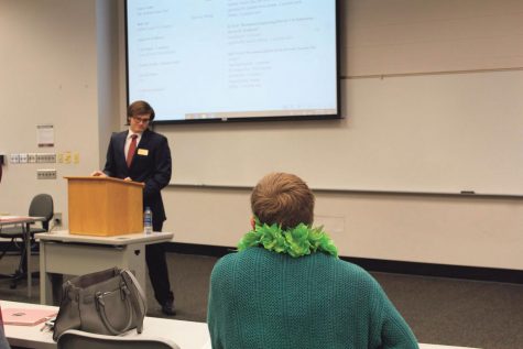 Senate Chair Grant Hill asks Senator Joseph Bortka to be quiet after Borkta requested the record reflect he wanted to be identified as “tree-gendered."